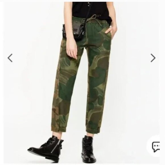ZADIG & VOLTAIRE Parona Camo Jogger Pants In Khaki - Picture 1 of 9